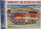 SDV 462, Tatra 815-7 CAS 30, 900/540 ,Feuerwehr ,Plastikbausatz 1/87, H0,
