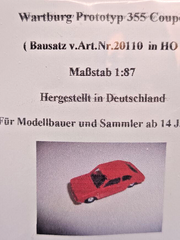 ADP 20110, Wartburg 355 Coupe', Prototyp, 1/87, H0,