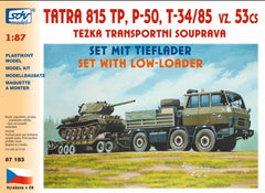 SDV 87183, Set Museumstransport, Tatra 815, P50, T34, Plastikbausatz, 1/87, H0,