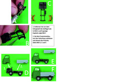 OP 87003, Multicar M22  Stahlpritsche für Auhagen Modell ,Bausatz 1:87, H0