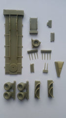 OP 87826 Anhänger HR 120, Rungenanhänger, Resinbausatz, 1/87, H0