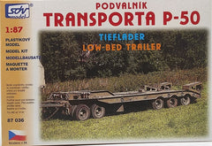 SDV 87036, Tieflader P50, Plastikbausatz 1/87, H0,