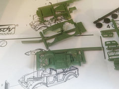 SDV 87182, GAZ 69A, Plastikbausatz 1/87, H0,