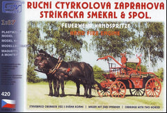 SDV 420, Feuerwehr Handspritze, Pferdewagen, Bausatz 1/87, H0