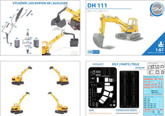 sm0137, Unex Bagger DH 111, Resinbausatz, 1/87, H0