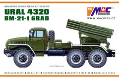 MAC 8710, Ural 4320, BM-21 Grad, Raketenwerfer, Bausatz 1/87, H0