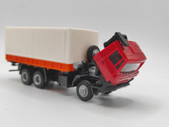 IGRA 66818052, Tatra 815 Pritsche/ Plane, Rot/ orange, Fertigmodell, 1/87, H0,