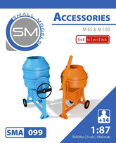 SM 099, Mischmaschine 2 Stück, Resinbausatz , 1:87/ H0