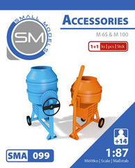 SM 099, Mischmaschine 2 Stück, Resinbausatz , 1:87/ H0