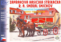 sdv 440, Feuerwehr Handspritze mit Pferdewagen, Bausatz 1/87, H0