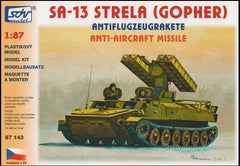 SDV 87143, Flugabwehrsystem Strela, SA13 Plastikbausatz 1/87, H0