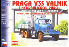 SDV 382, Praga V3S Pritsche mit Ladekran, Plastikbausatz 1/87, H0,