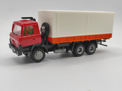 IGRA 66818052, Tatra 815 Pritsche/ Plane, Rot/ orange, Fertigmodell, 1/87, H0,