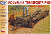 SDV 87033, Tieflader P20,  Plastikbausatz 1/87, H0,