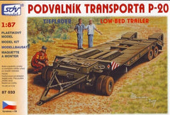 SDV 87033, Tieflader P20, Plastikbausatz 1/87, H0,