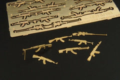 Hauler 87183, Ätzteile-Bausatz Maschinengewehre, Kalaschnikow, 1:87/ H0