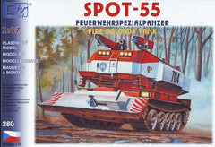 SDV 280, Feuerwehrpanzer SPOT-55,  Plastikbausatz 1/87, H0