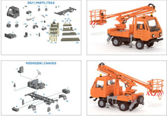 SM 0108, Multicar M25, Hubsteiger, Resinbausatz 1/87, H0