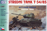 SDV 87135, T34/85, Panzer, Plastikbausatz 1/87, H0,