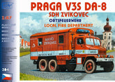 SDV 384, Praga V3S Feuerwehrkoffer, Plastikbausatz 1/87, H0,