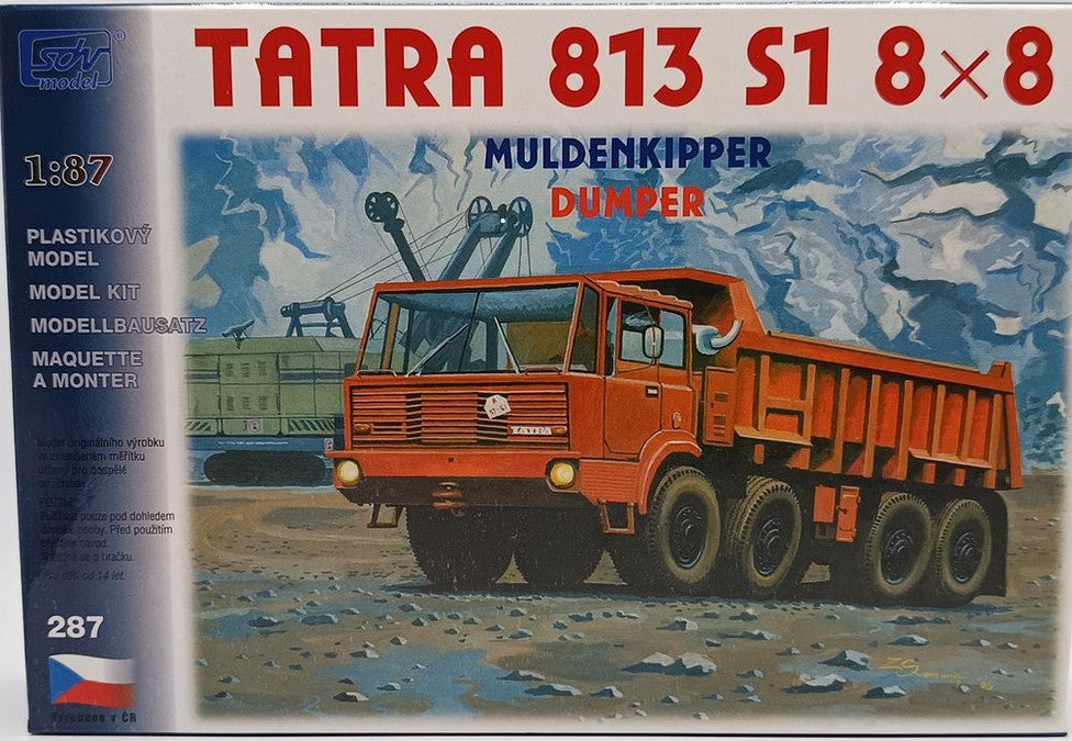 SDV 287, Tatra, 813 8x8 Kipper, Plastikbausatz 1/87, H0,