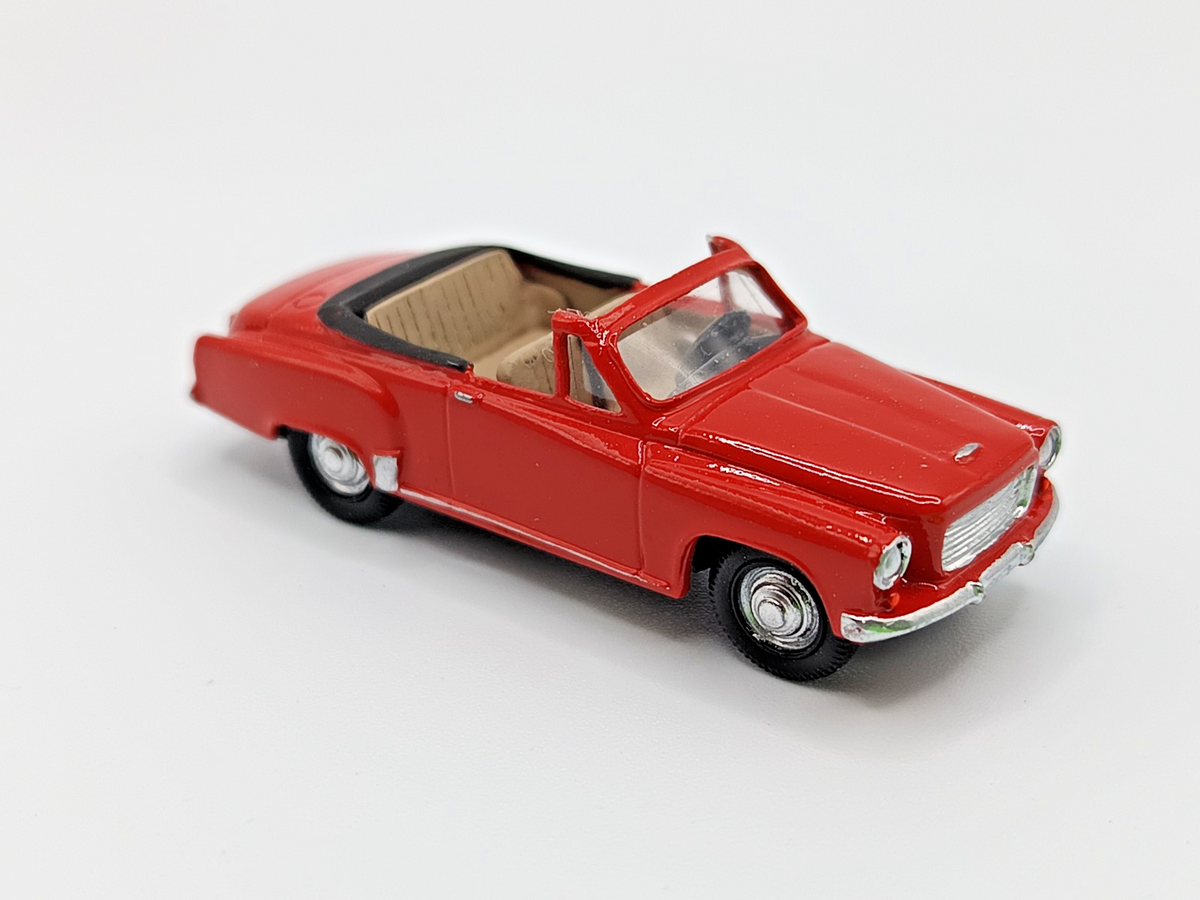 20005-3 Wartburg 311 HT offen, rot, Fertigmodell , 1/87, H0 – Ostparts ...