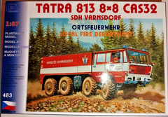 SDV 483, Tatra 813, 8x8 Feuerwehr Varnsdorf, 1/87, H0