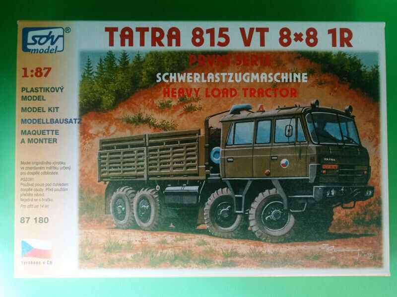 SDV 87180, Tatra 815, Schwerlastzugmaschine militär,  Plastikbausatz 1/87, H0,