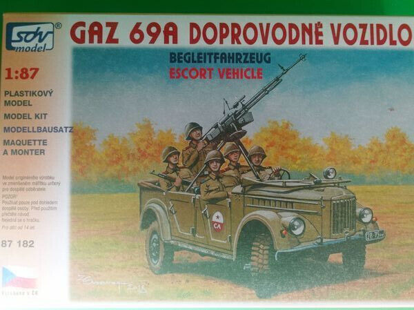 SDV 87182, GAZ 69A,  Plastikbausatz 1/87, H0,