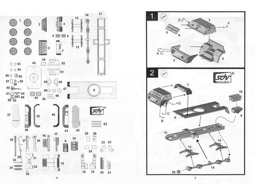 SDV 87137, Panzerhaubitze 152 mm SHKH vz.77 DANA, Plastikbausatz 1/87, H0,