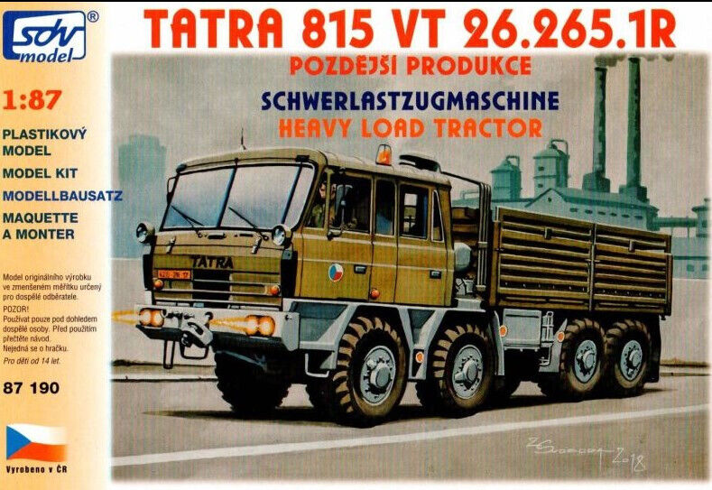 SDV 87190, Tatra 815, Schwerlastzugmaschine ,militär,   Plastikbausatz 1/87, H0,
